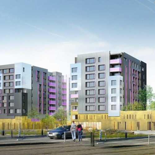 Espace Confluent - Construction de 498 logements, Eiffage Immobilier, Rezé
Crédit image In Situ AE